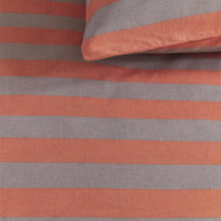 Foto van een vtwonen Bold Stripe Dekbedovertrek - Lits-Jumeaux - 240x200/220 - Perzik ean nummer: 8719931577896