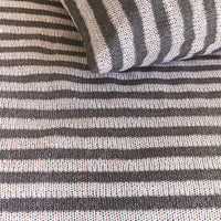 Foto van een Ariadne At Home by Beddinghouse Knit Stripes Dekbedovertrek - Lits-Jumeaux - 240x200/220 - Zwart Wit ean nummer: 8719931578701