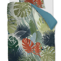 Foto van een Beddinghouse Paper Leaves Dekbedovertrek - zonder kussensloop - Eenpersoons - 140x200/220 - Multi ean nummer: 8719931582449