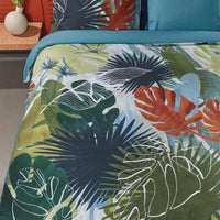 Foto van een Beddinghouse Paper Leaves Dekbedovertrek - zonder kussensloop - Eenpersoons - 140x200/220 - Multi ean nummer: 8719931582449