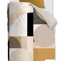 Foto van een Beddinghouse Dutch Design Statement Dekbedovertrek - Eenpersoons - 140x200/220 - Naturel ean nummer: 8719931584979