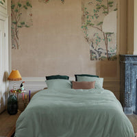 Foto van een At Home by Beddinghouse Easy Dekbedovertrek - Eenpersoons - 140x200/220 - Licht groen ean nummer: 8719931586355