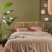 Foto van een At Home by Beddinghouse Cosy Corduroy Dekbedovertrek - Eenpersoons - 140x200/220 - Naturel ean nummer: 8719931586638