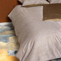 Foto van een MOOOI Dodo Pavone Dekbedovertrek - Eenpersoons - 140x200/220 - Grijs ean nummer: 8719931591236