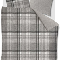 Rivièra Maison Cozy Check Sand dekbedovertrek bruin NL Lits-jumeaux (240 x 200/220 cm)