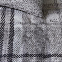 Rivièra Maison Cozy Check Sand dekbedovertrek bruin NL Lits-jumeaux (240 x 200/220 cm)