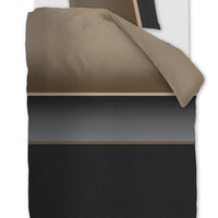 Foto van een Beddinghouse Kian Dekbedovertrek - Eenpersoons - 140x200/220 - Grijs ean nummer: 8719931687007