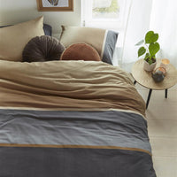 Beddinghouse Kian Grey dekbedovertrek grijs NL Lits-jumeaux (240 x 200/220 cm)