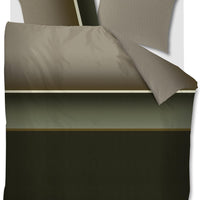 Beddinghouse Kian Olive dekbedovertrek groen NL Lits-jumeaux (240 x 200/220 cm)