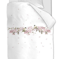 Foto van een Marjolein Bastin Blom Dekbedovertrek - Eenpersoons - 140x200/220 - Roze ean nummer: 8719931695248