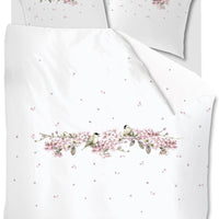 Foto van een Marjolein Bastin Blom Dekbedovertrek - Tweepersoons - 200x200/220 - Roze ean nummer: 8719931695255