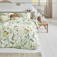 Foto van een Ariadne At Home by Beddinghouse Flore Dekbedovertrek - Lits-Jumeaux - 240x200/220 - Groen ean nummer: 8719931698713