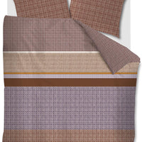 Beddinghouse Burger Mauve dekbedovertrek bruin NL Lits-jumeaux (240 x 200/220 cm)