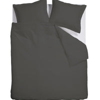 Foto van een Ambiante Satin Uni Dekbedovertrek - Tweepersoons - 200x200/220 - Donker Grijs ean nummer: 8719931751432