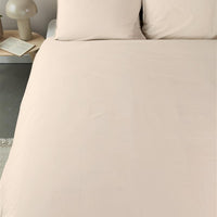 Ambiante Bamboo Uni Sand dekbedovertrek beige NL 1 persoons (140 x 200/220cm)