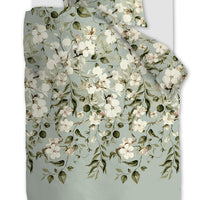 Foto van een Ariadne At Home by Beddinghouse Autumn Blossom Dekbedovertrek - Eenpersoons - 140x200/220 - Licht groen ean nummer: 8719931960254
