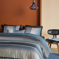 Foto van een Beddinghouse Lenn Dekbedovertrek - Eenpersoons - 140x200/220 - Blauw ean nummer: 8719931968151