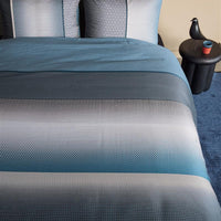 Foto van een Beddinghouse Lenn Dekbedovertrek - Eenpersoons - 140x200/220 - Blauw ean nummer: 8719931968151