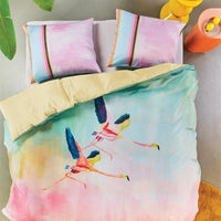 Oilily Colorful Birds Multi dekbedovertrek roze - Circular Dreams