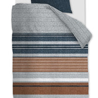 Flanel Dekbedovertrek Arvin Blue - 30% gerecycled katoen - 100% flanel - Circular Dreams