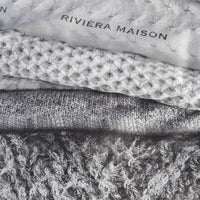 Rivièra Maison Tricot Chaud Grey dekbedovertrek grijs - Circular Dreams