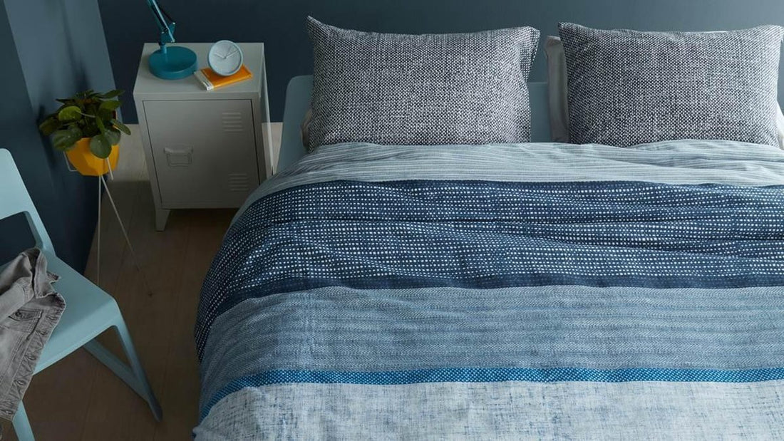 Beddinghouse Dylano blue dekbedovertrek blauw