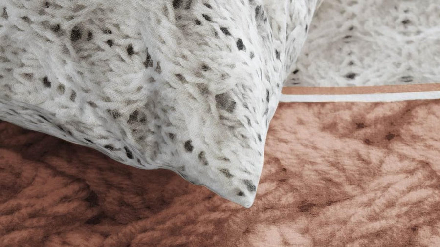 Snoozing Cardiff Sand dekbedovertrek beige