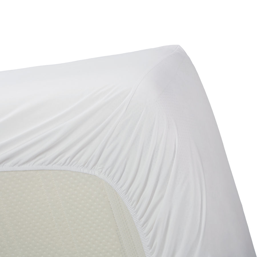 Percale hoeslaken wit