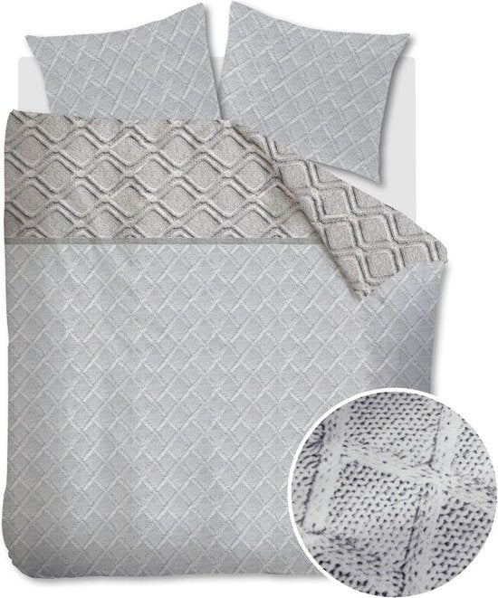 Rivièra Maison Warmness Grey dekbedovertrek grijs