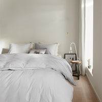 Beddinghouse Organic Basic Light Grey dekbedovertrek grijs NL 1 persoons (140 x 200/220cm)