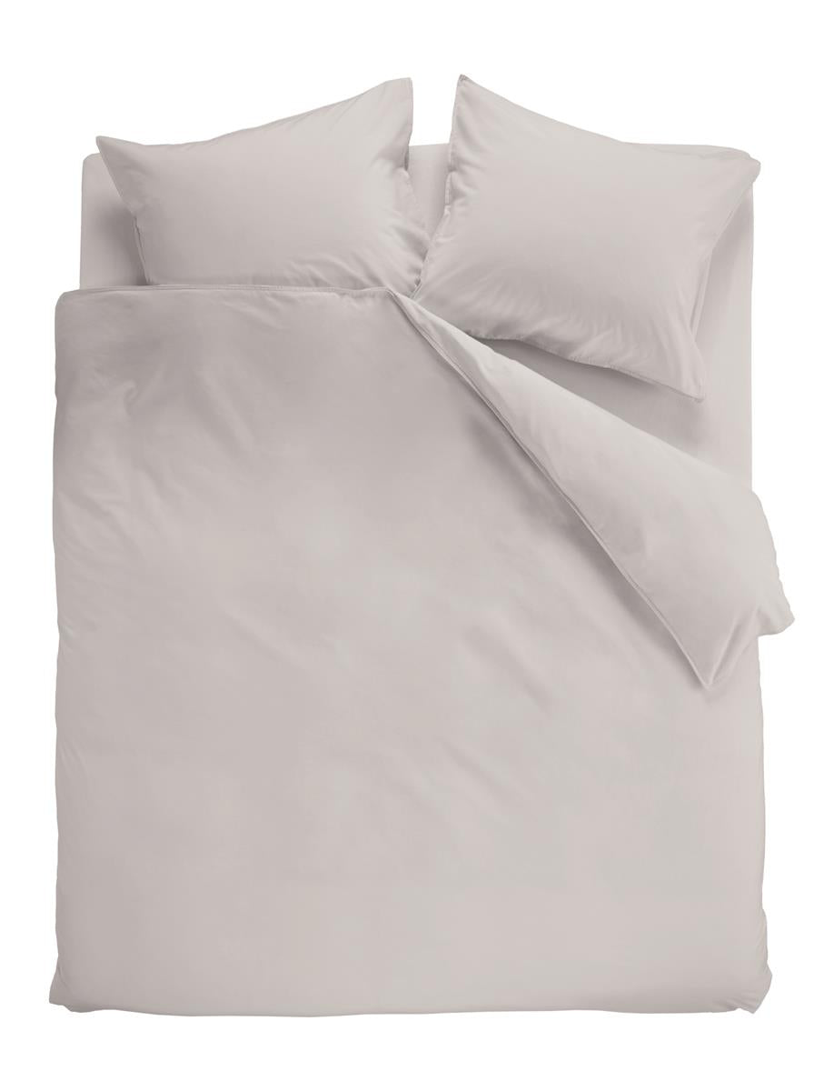 Beddinghouse Organic Basic Light Grey dekbedovertrek grijs NL 1 persoons (140 x 200/220cm)