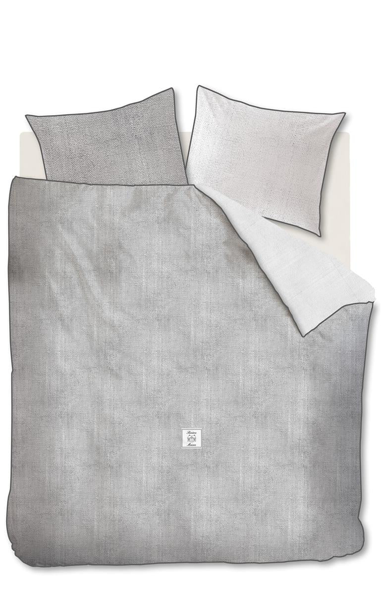 Rivièra Maison Coughton Court Anthracite dekbedovertrek grijs NL 1 persoons (140 x 200/220cm)