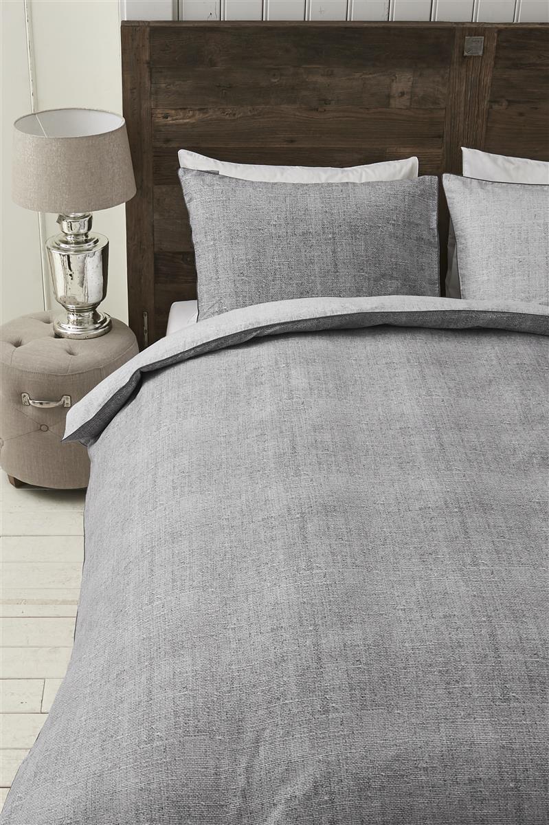 Rivièra Maison Coughton Court Anthracite dekbedovertrek grijs NL 1 persoons (140 x 200/220cm)
