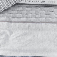 Rivièra Maison Pure Resort Grey dekbedovertrek grijs NL 1 persoons (140 x 200/220cm)