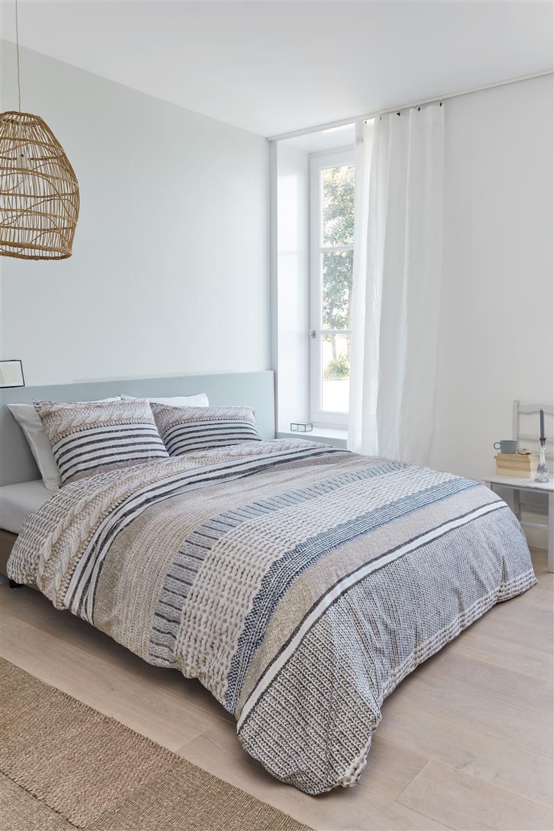 Ariadne At Home Hug Dekbedovertrek - Eenpersoons - 140x200/220 - Beige