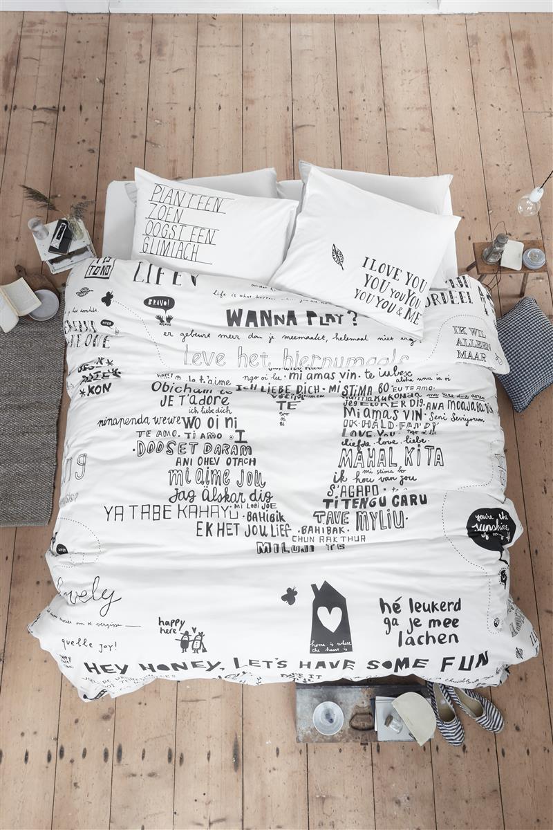 vtwonen Happy Bed dekbedovertrek wit NL Lits-jumeaux (240 x 200/220 cm)
