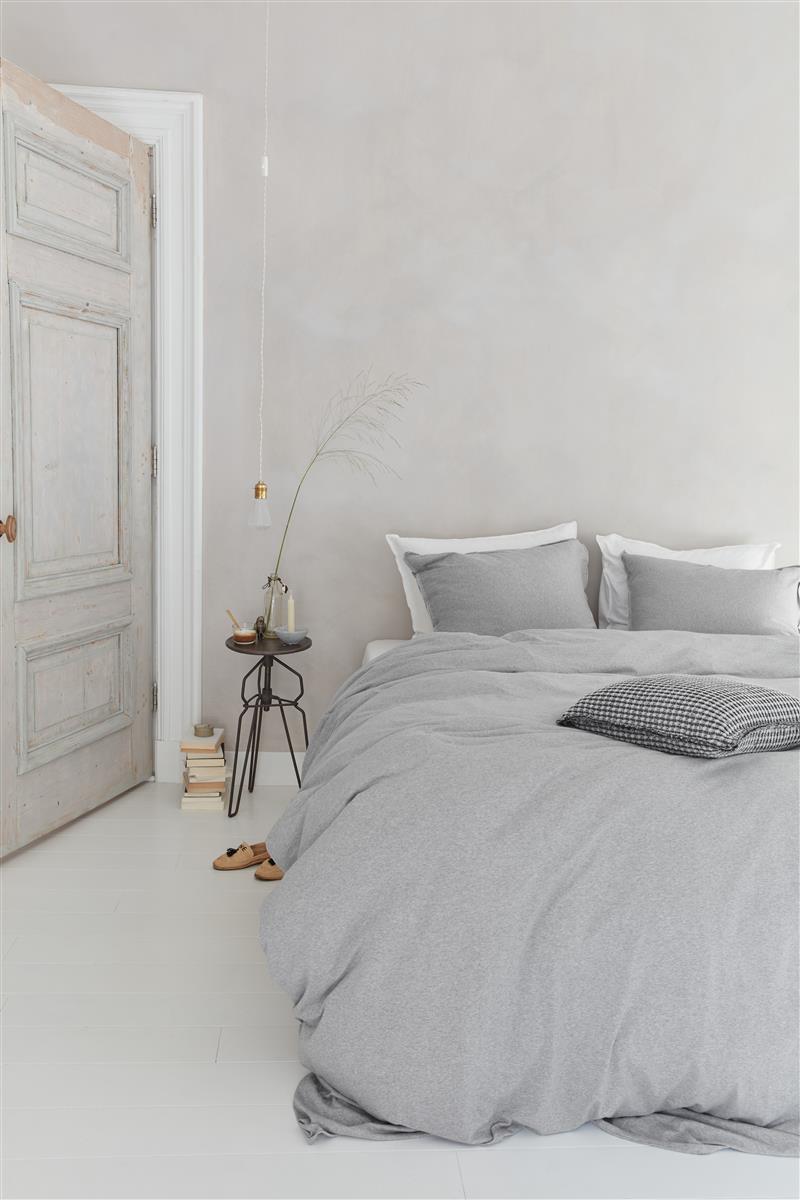 vtwonen Comfy Light Grey dekbedovertrek grijs NL Lits-jumeaux (240 x 200/220 cm)