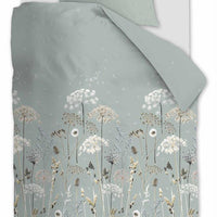 Foto van een Ariadne At Home by Beddinghouse Wind Dekbedovertrek - Eenpersoons - 140x200/220 - Groen ean nummer: 8719931094393