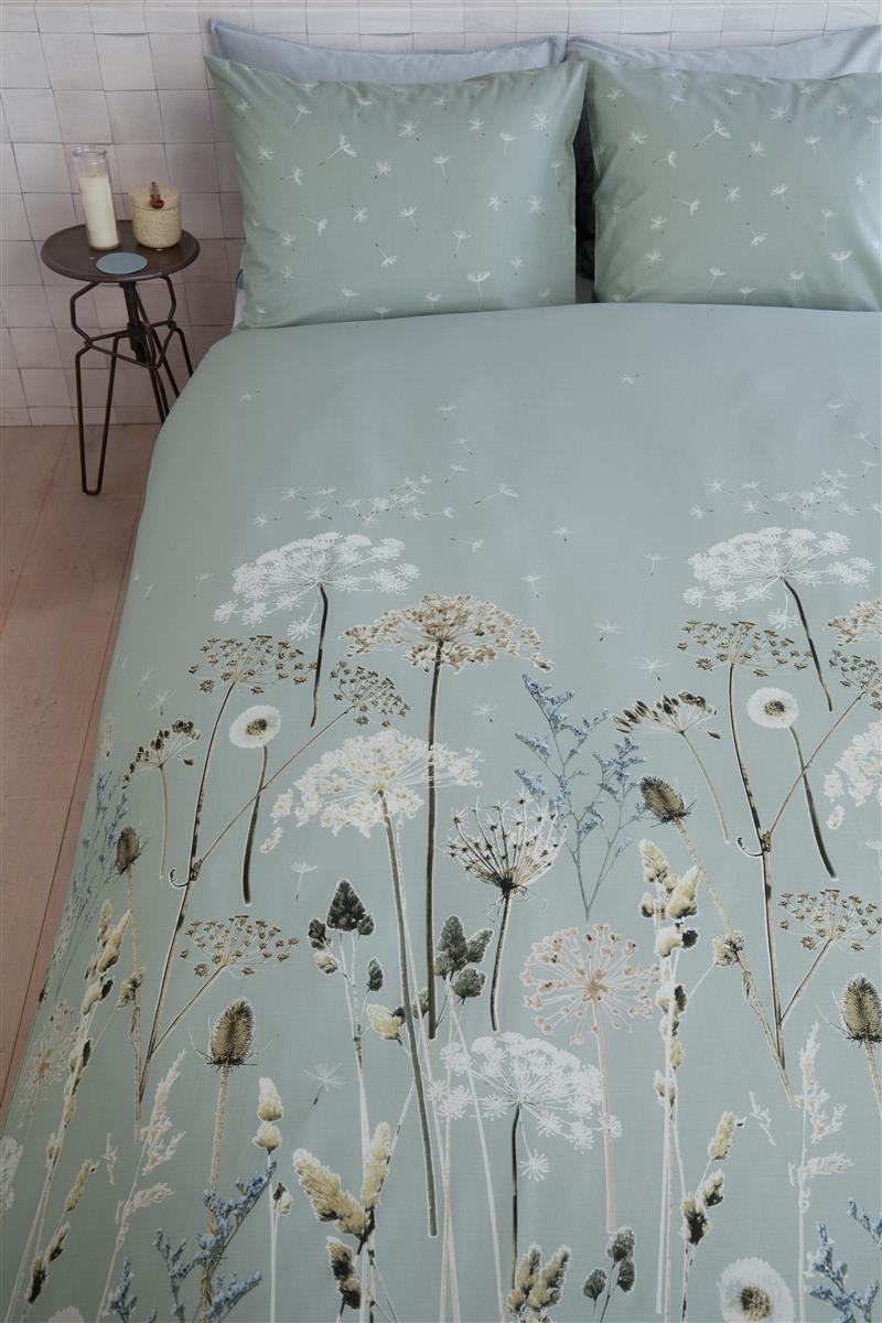 Foto van een Ariadne At Home by Beddinghouse Wind Dekbedovertrek - Eenpersoons - 140x200/220 - Groen ean nummer: 8719931094393