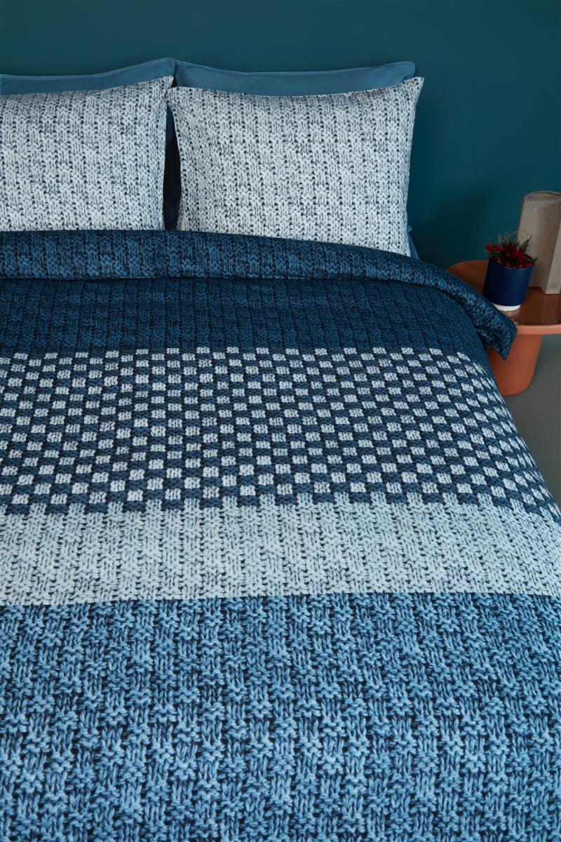 Beddinghouse Maelis Blue dekbedovertrek blauw NL 1 persoons (140 x 200/220cm)
