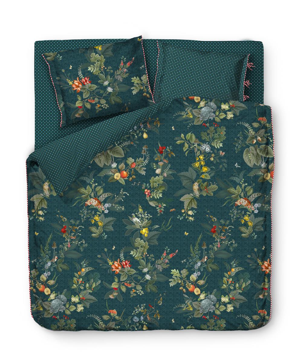Foto van een Pip Studio Fall in Leaf Dekbedovertrek - Lits-Jumeaux - 240x200/220 - Donker Blauw ean nummer: 8719931264383