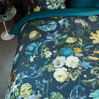 Foto van een Kardol Eta Doro Dekbedovertrek - Eenpersoons - 140x200/220 - Petrol ean nummer: 8719931270179