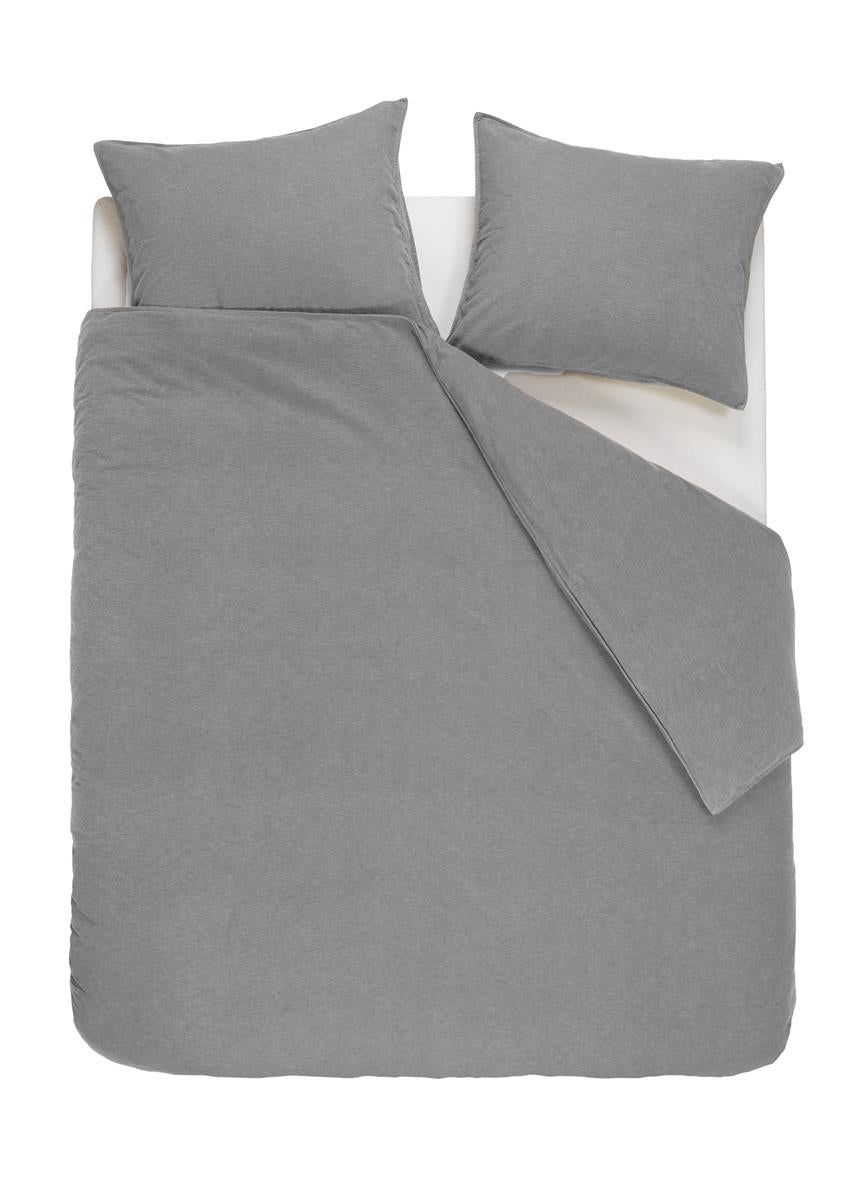 vtwonen Flanel Grey dekbedovertrek grijs NL Lits-jumeaux (260 x 200/220 cm)