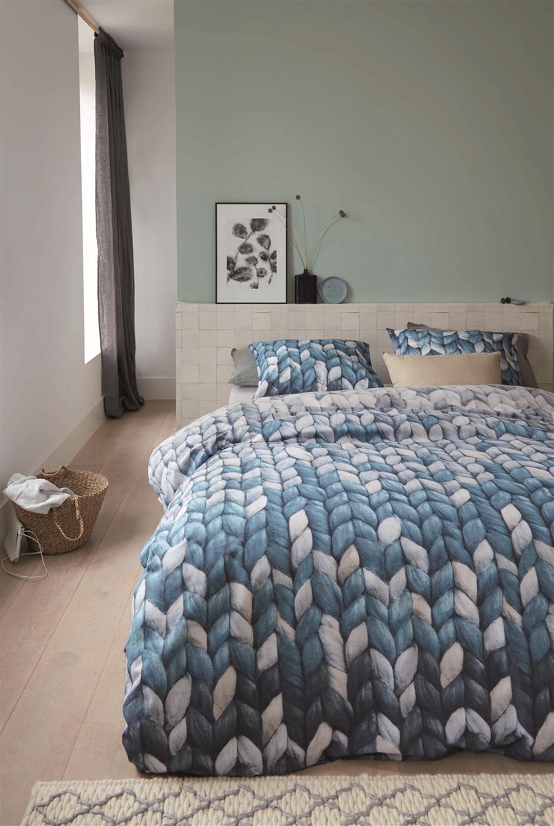 Ariadne at Home Nisa Navy dekbedovertrek navy NL Lits-jumeaux (240 x 200/220 cm)