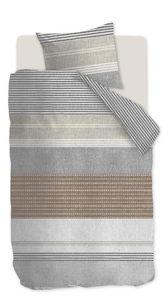 Ariadne at Home Lin Grey dekbedovertrek grijs NL 1 persoons (140 x 200/220cm)