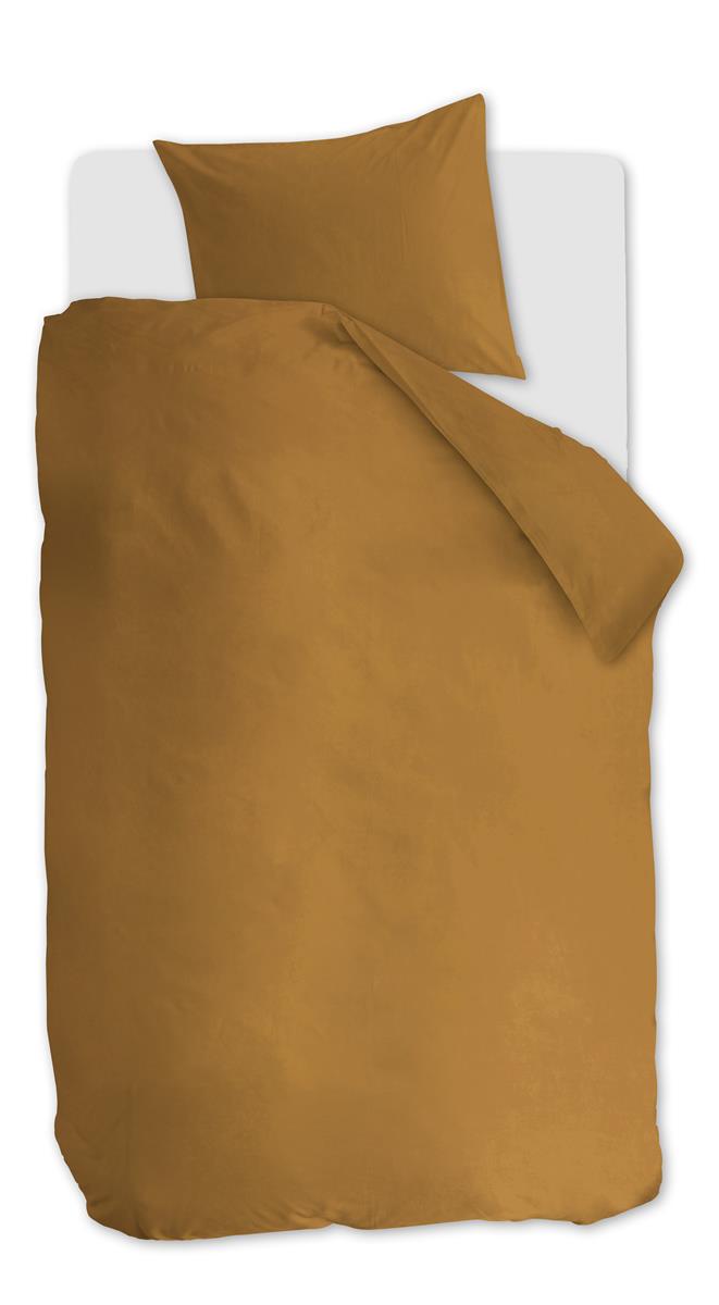 Beddinghouse Organic Basic Ochre dekbedovertrek ochre NL 1 persoons (140 x 200/220cm)