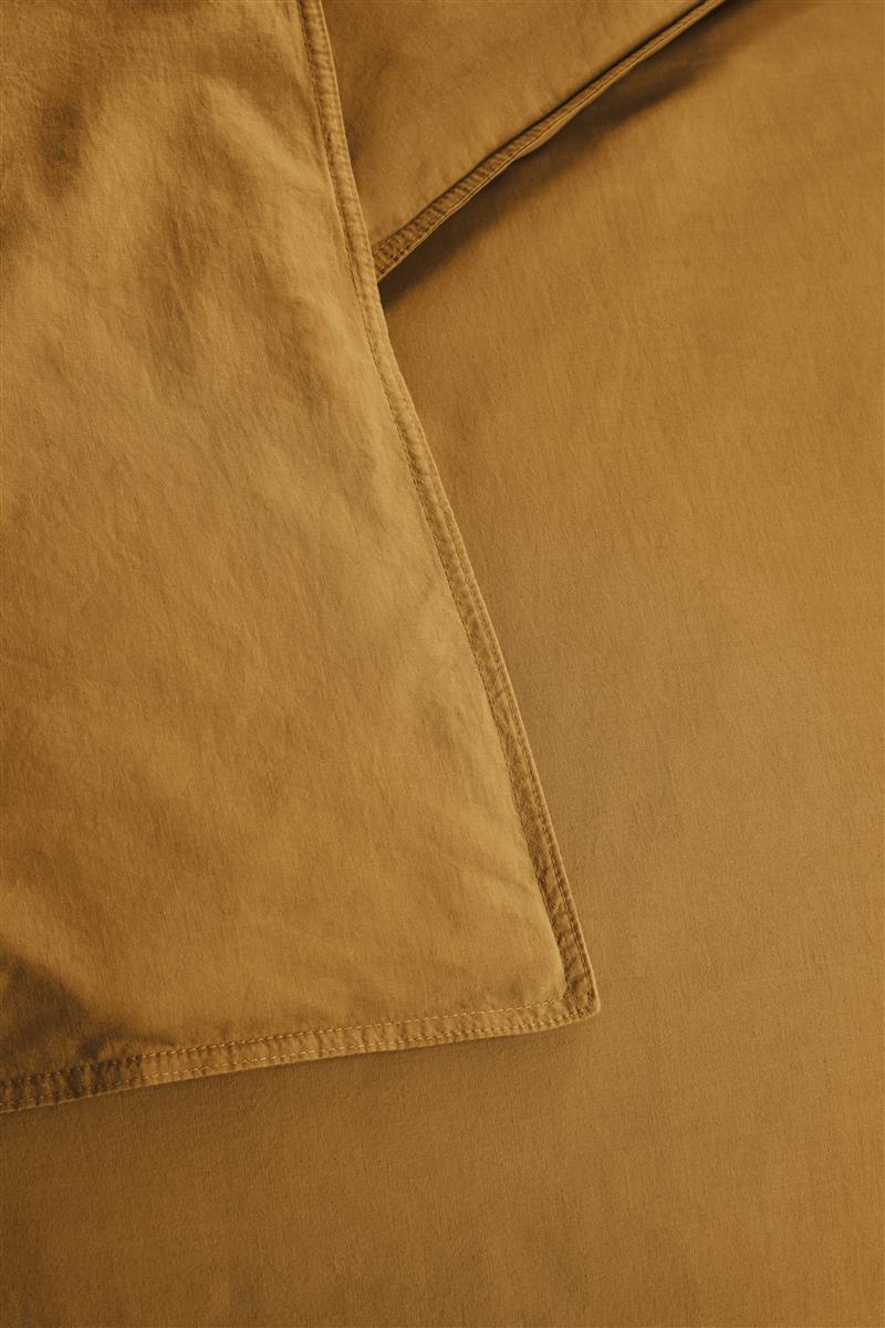 Beddinghouse Organic Basic Ochre dekbedovertrek ochre NL 1 persoons (140 x 200/220cm)