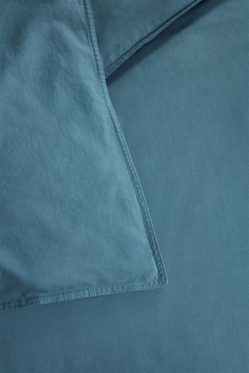 Beddinghouse Organic Basic Blue Grey dekbedovertrek blauw NL 1 persoons (140 x 200/220cm)