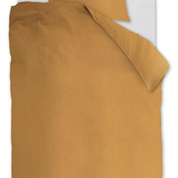 Foto van een Ambiante Cotton Uni Dekbedovertrek - Eenpersoons - 140x200/220 - Oker ean nummer: 8719931433987