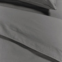 Ambiante Cotton Uni Grey dekbedovertrek grijs NL 1 persoons (140 x 200/220cm)
